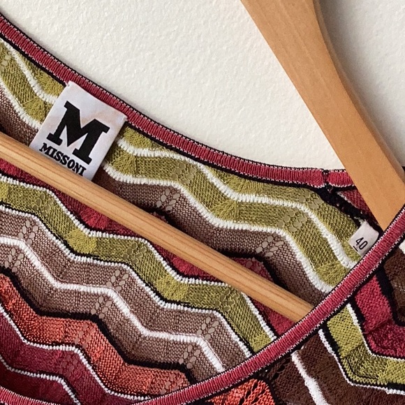 M Missoni Multicolored Chevron Knit Dress - Picture 3 of 10